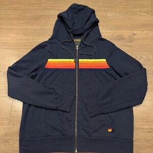 Aviator Nation 5-Stripe Zip Up Hoodie xl